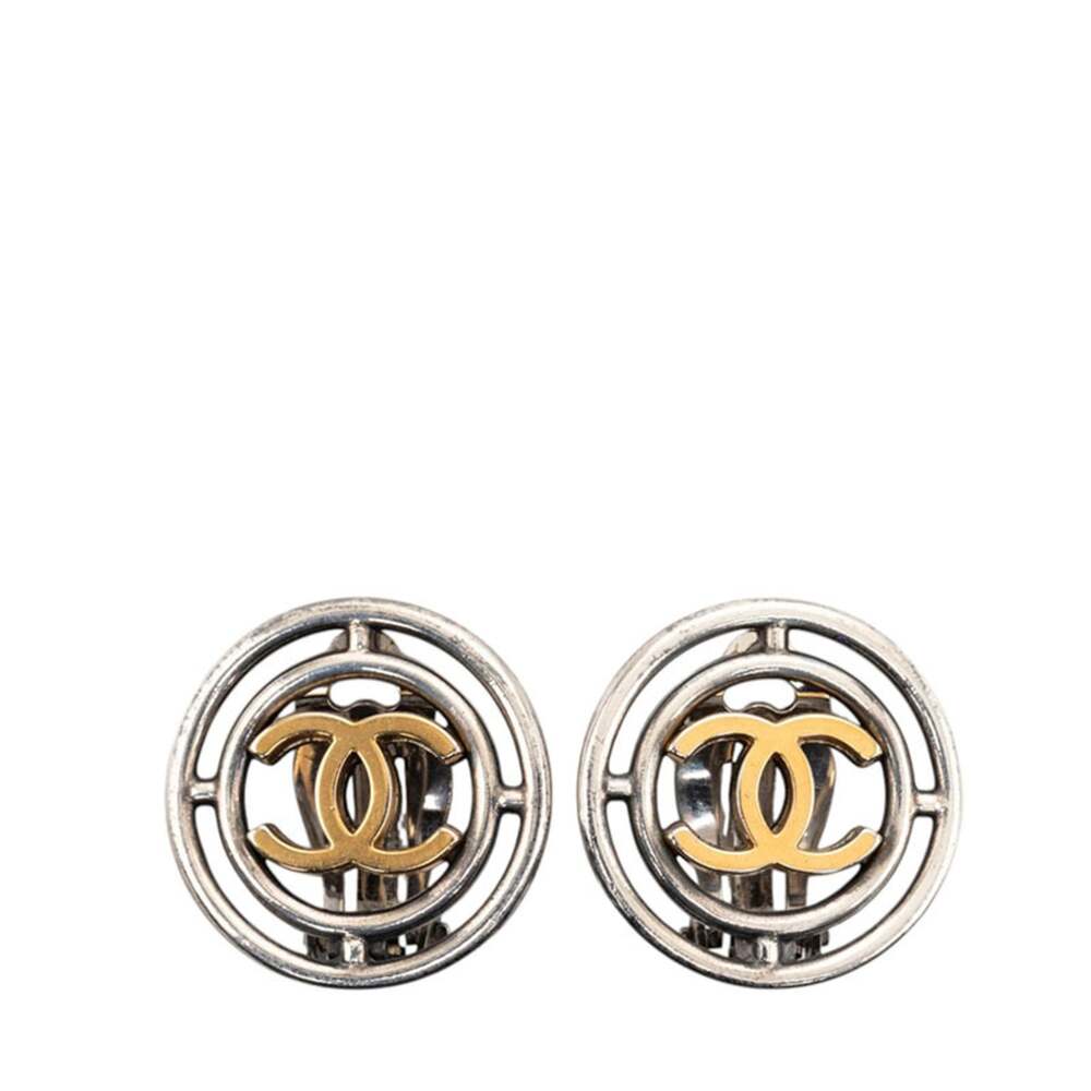 Chanel Cc Logo Round Clip-On Earrings #266379C67B